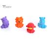Dog Chew Toy Bite-Resistant Soft Teeth Cleaning Built-in Sounder Cartoon Grinding Animal Shape Oral Care Puppy Squeaky for Training