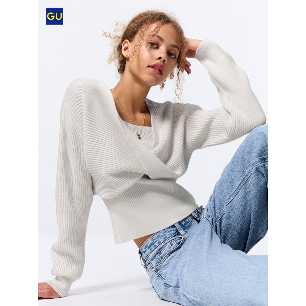 

Uniqlo Gu Двухсекционный свитер 26 ORANGE/WOMEN L
