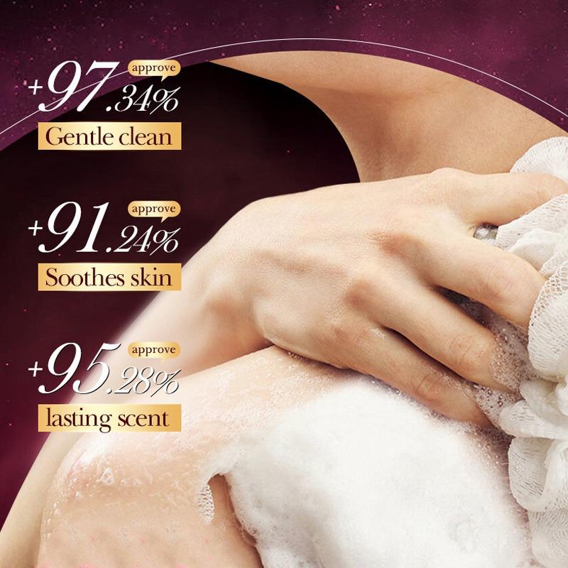 Le savon artisanal à l'huile essentielle Gold Foil Diamond nettoie la peau de la saleté et des impuretés et a un parfum longue durée. Convient à tous les types de peau