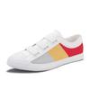 Spring Men's Slip-On Canvas Shoes: Korean Style Color Block, Breathable Casual Low-Top Skate Shoes