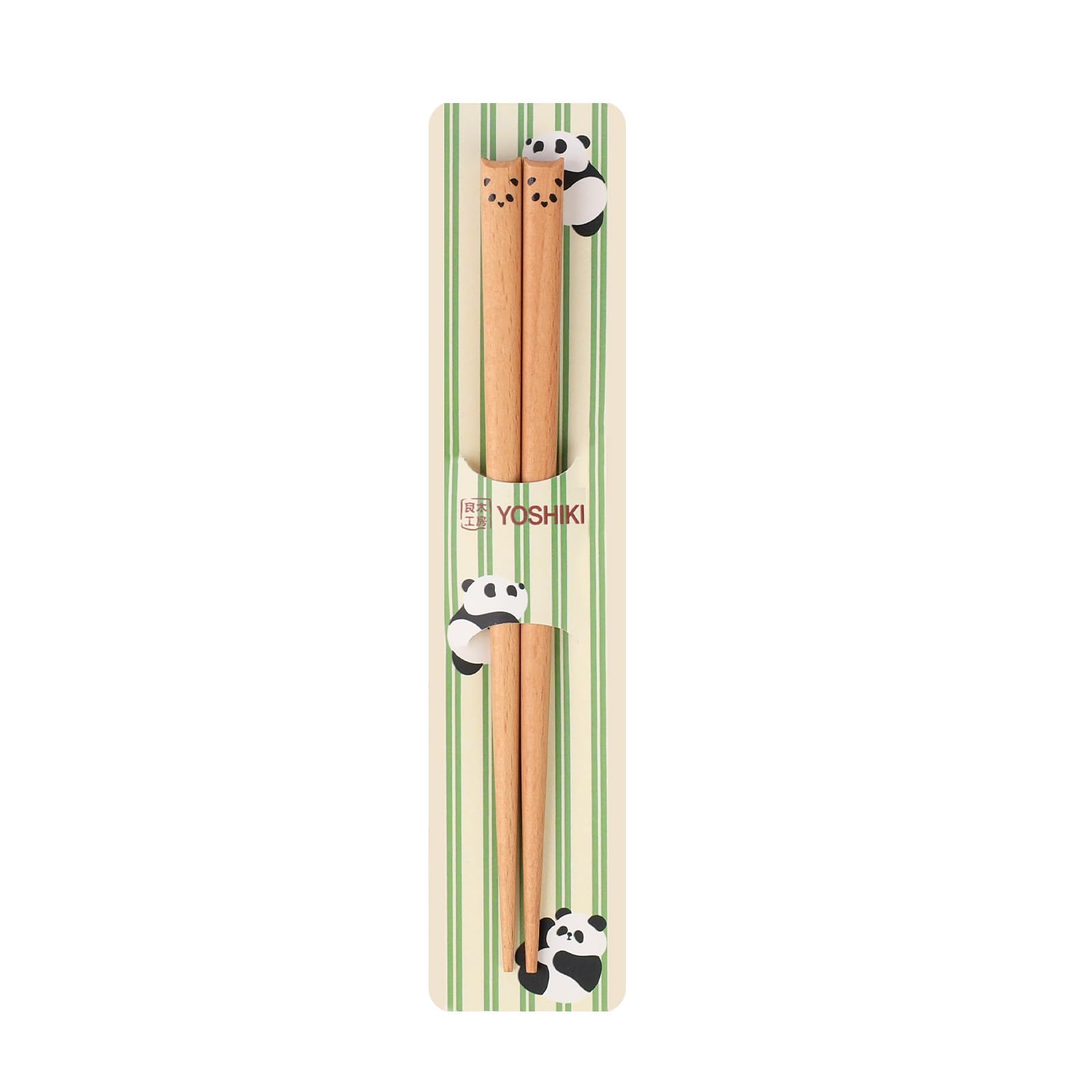 

Yoshiki Wooden Chopsticks for Practice Chopsticks for Children Ages Elementary School Cute Panda Suitable for (YOSHIKI) Kids, 16cm, 3-6, Toddlers,