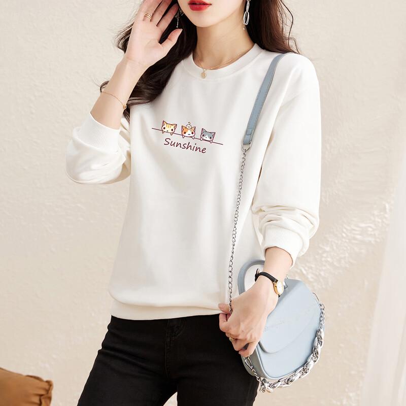 Women's Autumn Plant Print Sweatshirt