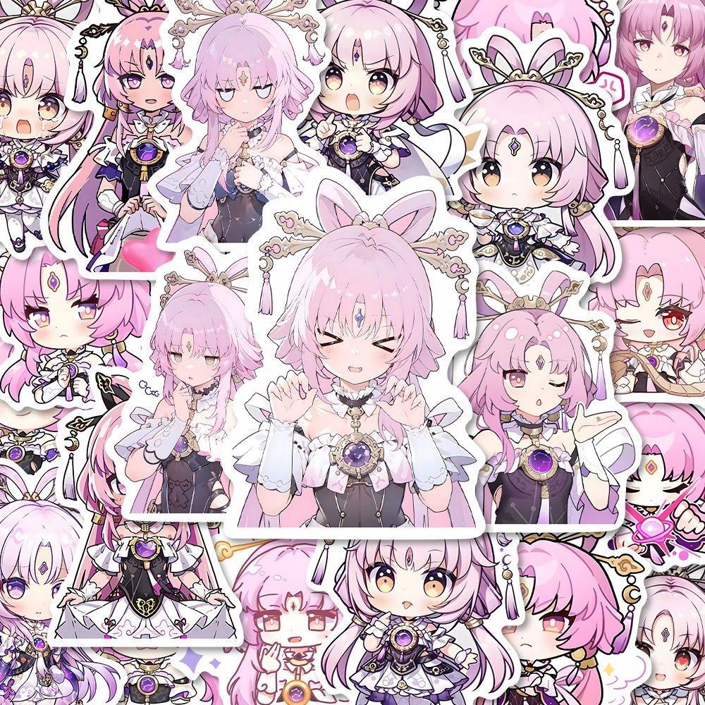 Sunsyea Honkai: Star Rail Merch Fans Collection Role Stickers Fu Xuan 46 Pieces