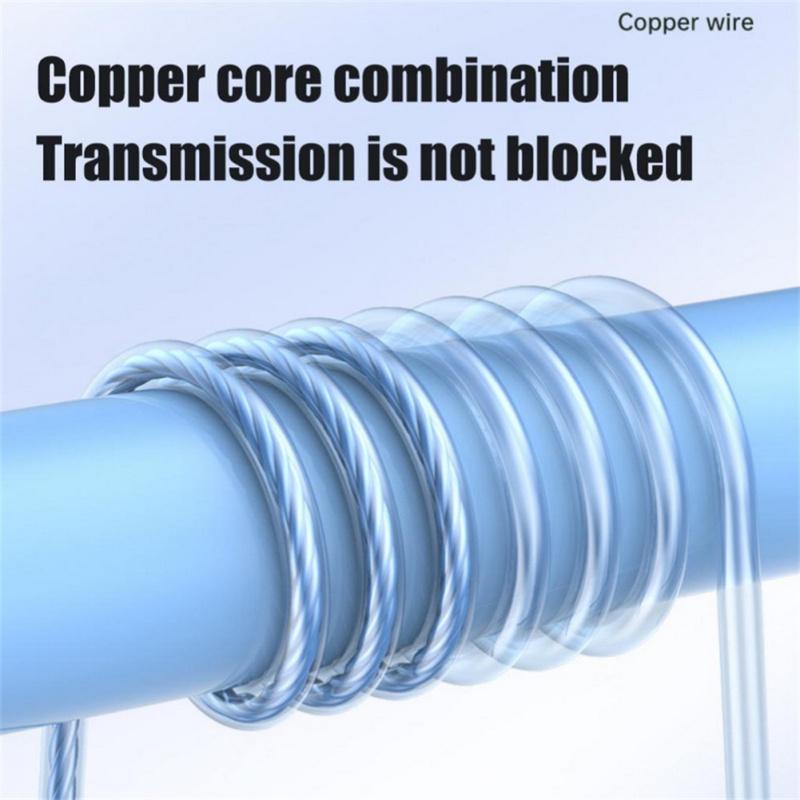 Copper Driver Hifi Sports Headphones In-ear Type-c Wire-controlled Earphones Bass Music Headset for