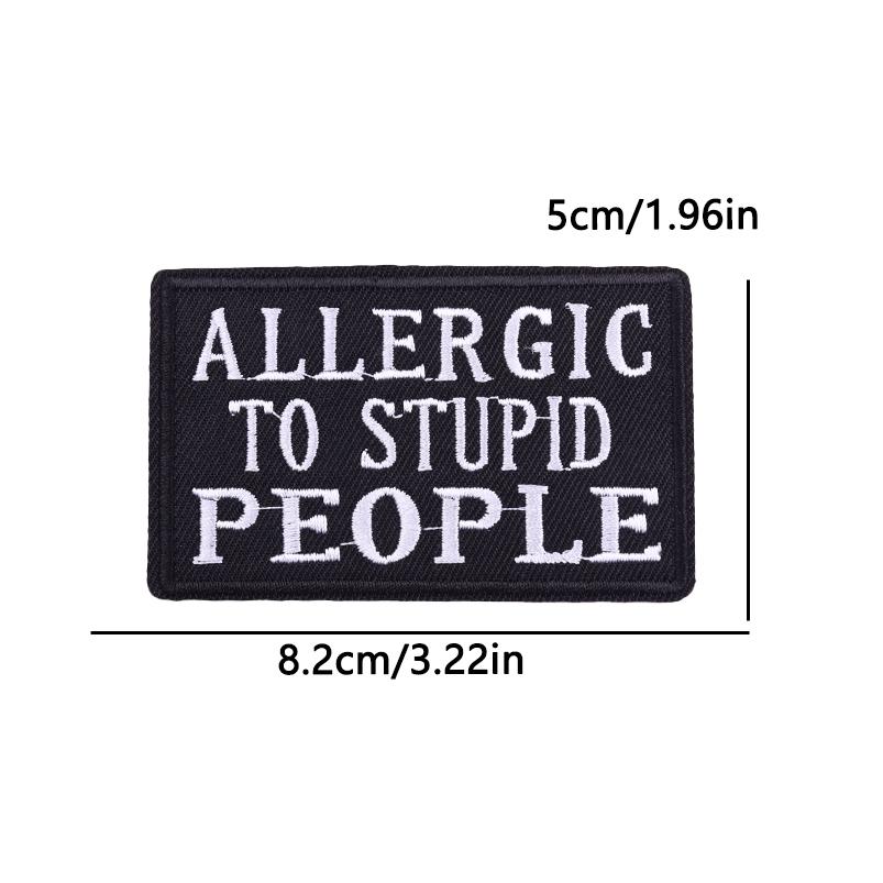 Embroidered Patches Diy Letter Slogan Patch Iron On Patches For Clothing Thermoadhesive Patches For Clothes Jackets Hats Badges