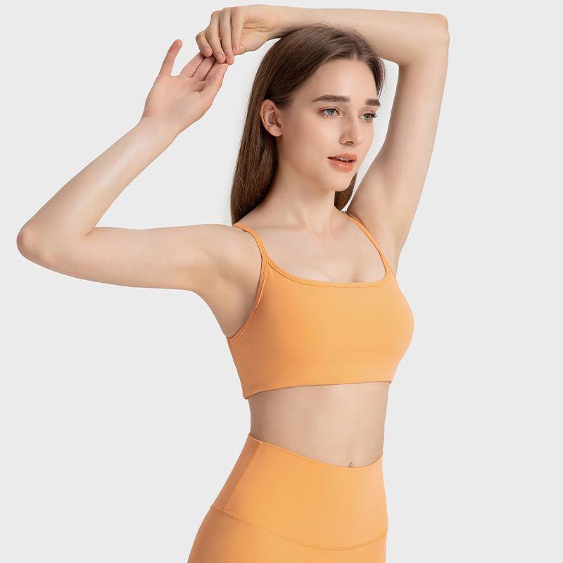 Export New Arrival Cut Out Cross Beauty Back Exercise Underwear Quick-Drying Thin Strap Running Fitness Top Sexy Yoga Bra