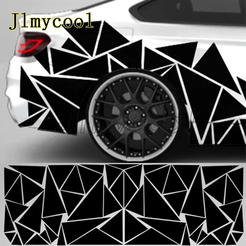 200x60cm Matt Black Creative Car Stickers SUV Truck Decoration Triangle Vinyl Decal Car Styling Stylish Stickers