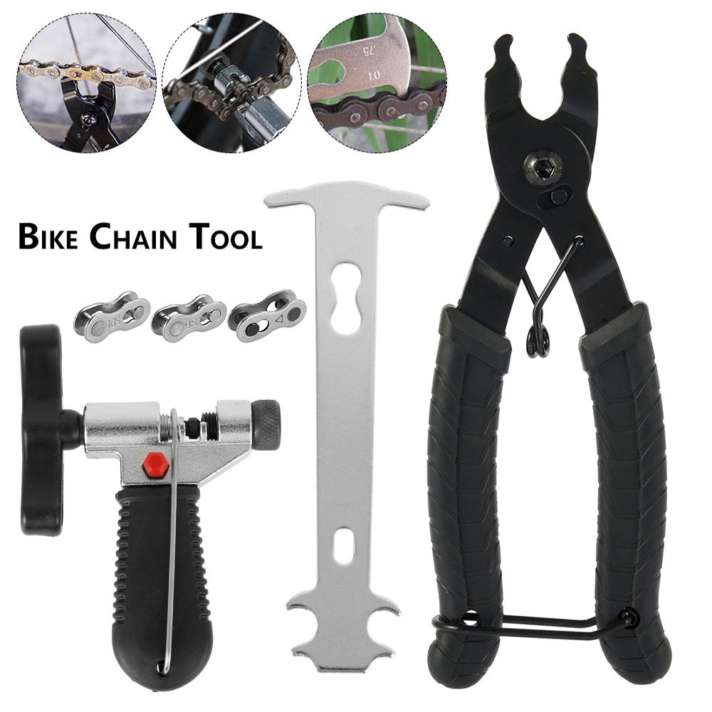 Bicycle Link Chain Pliers with Chain Hook & Cutter Bike Chain Remover Bicycle Missing Links Repair Tool Fits Road/Mountain Bike