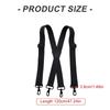 Stylish Classical Suspenders Adjustable Suspenders Elastic Chain Metal Clip Dark Elastic Belt for Wedding Business Wear