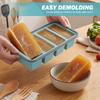 3/2Pcs 2/4/6Grid Silicone Freezer Mold with Lid Refrigerated Food Storage Box Food Box Ice Tray Mold Ice Box Fresh-keeping Box