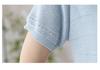2026 Women's Tencel Knit Hollow Woven Half Sleeve Round Neck Top