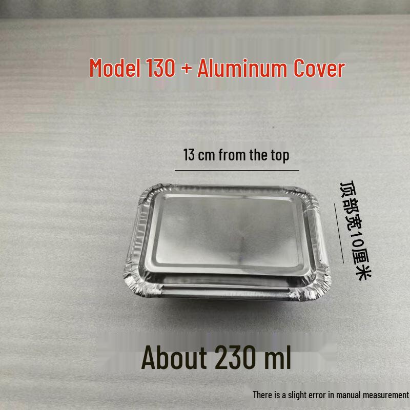 KaShiCong Disposable Rectangular Aluminum Foil Meal Boxes