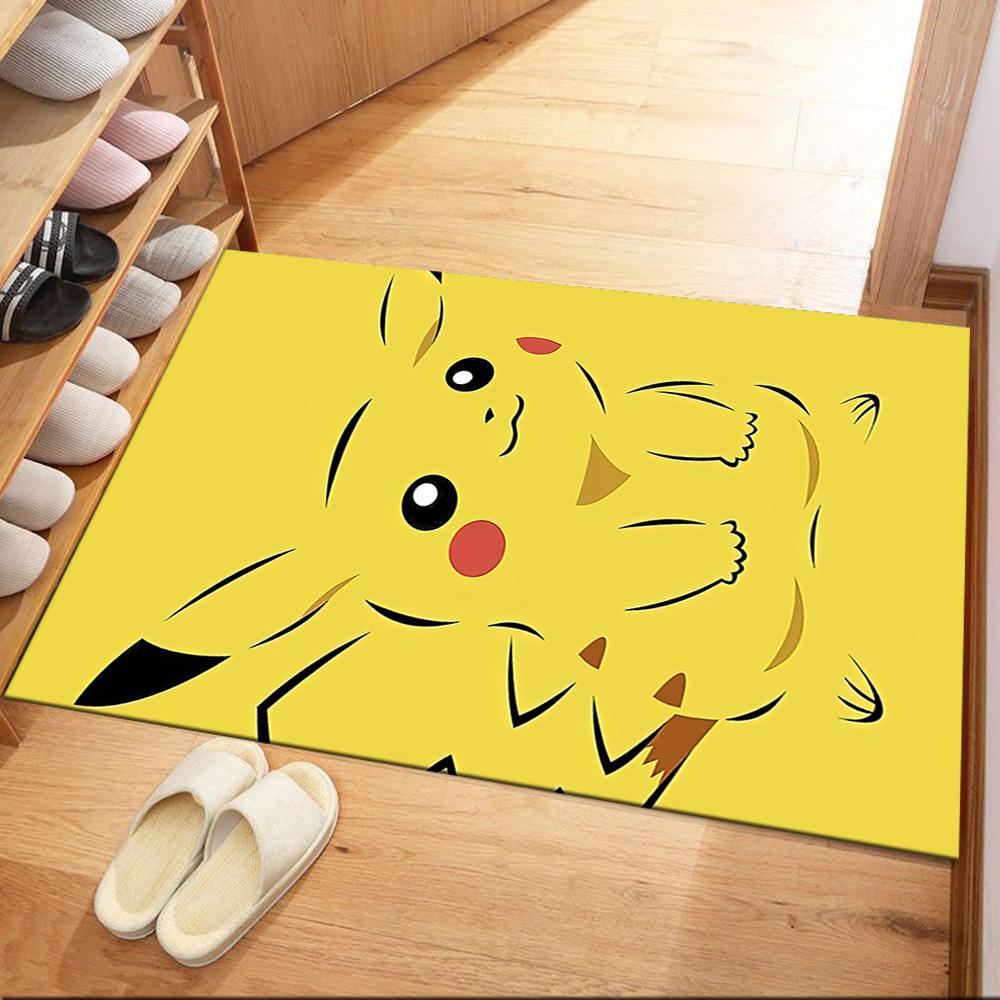 Pikachu Minimalist Artwork Square rugs are a great choice for living rooms, bedrooms, home décor, and as gifts.