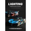 1/32 Bugatti Bolide Miniature GT Die Casting Model Car Metal Alloy Sound & Light Pull Back Children's Toy Car Birthday Gifts Boy