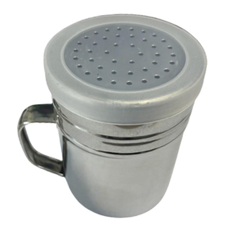 1Pcs Kitchen Tool With Handle Shaker Pepper Sugar Salt Stainless Steel Dispenser