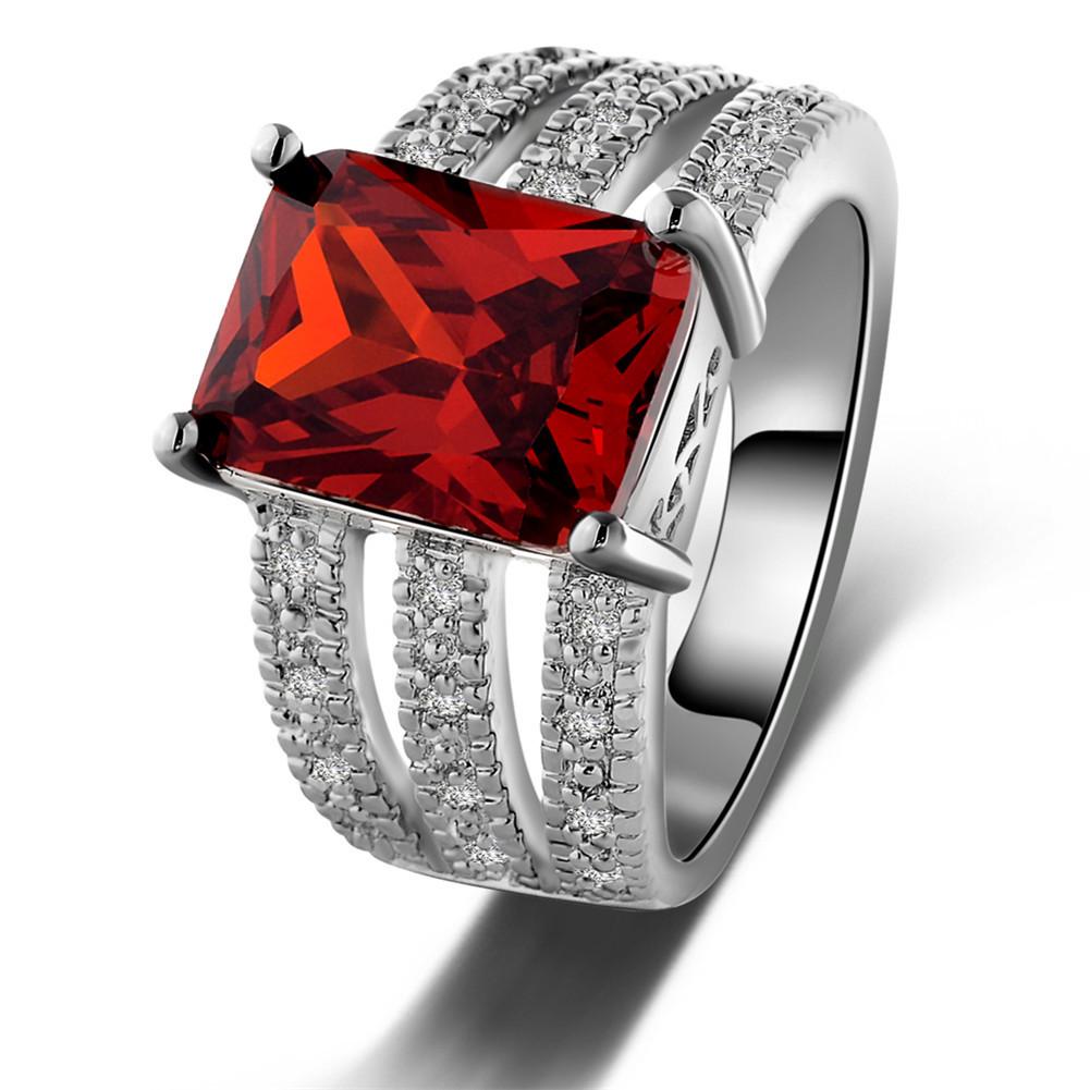 Elegant Zircon Women s Ring - European & American Style Accessory 9#