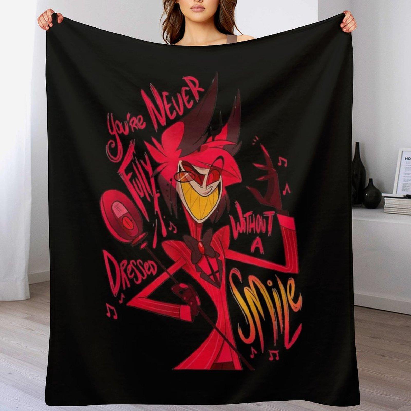 

hazbins hotels alastor classic Throw Blanket Ultra Plush Cozy Blanket for Napping Sleeping 102x76cm(40x30in)