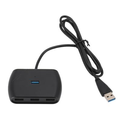 4 Port USB 3.0 Hub with LED Indicator Micro USB Powered 5Gbps 4 Port USB Hub Splitter with Long