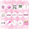 Kids Washable Makeup Girl Toys - Kids Nail Art Kit for Girl, Real Make Up Set, Little Girls Makeup Kit for Toddler Kid Children