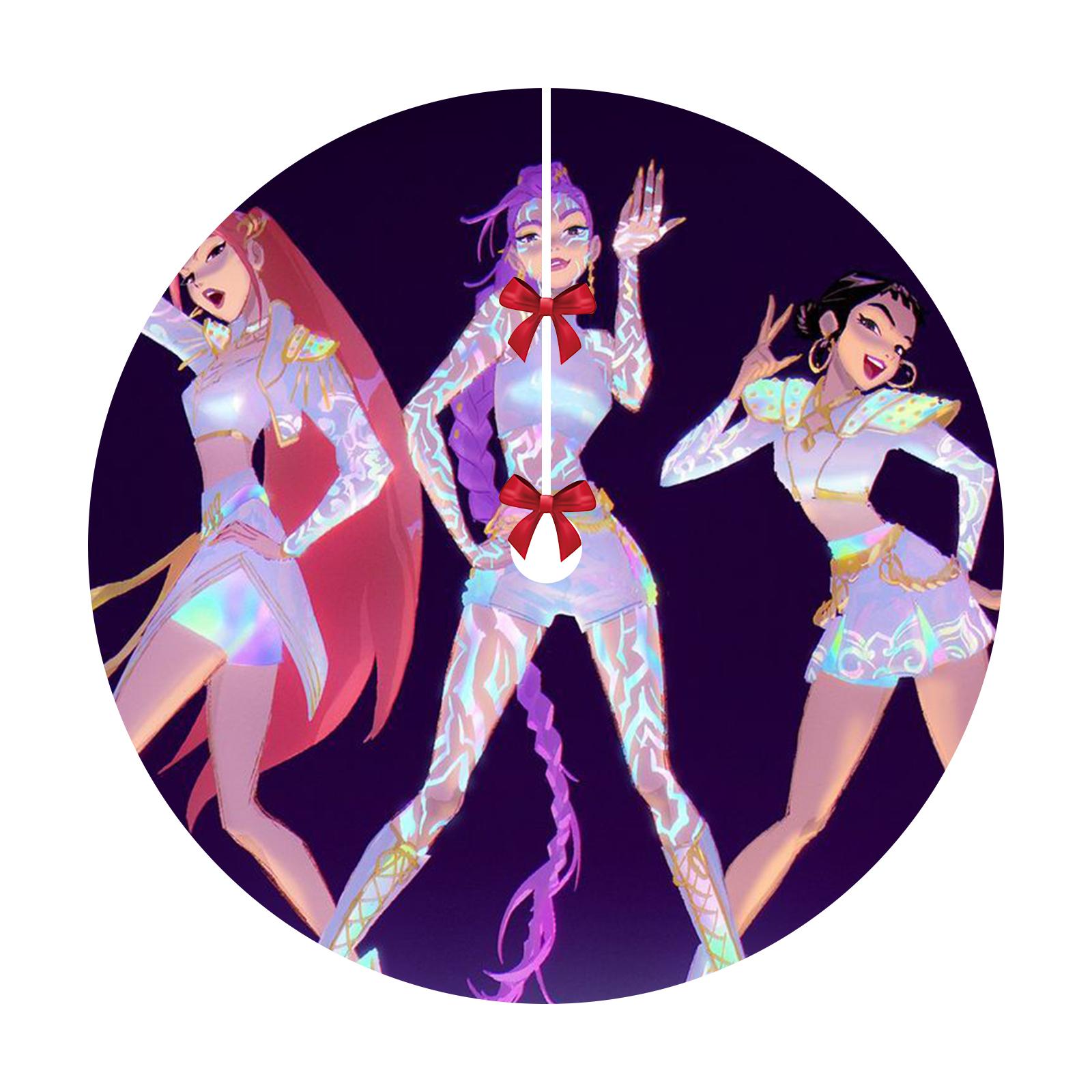 

Christmas Tree Skirt Decoration For Home Xmas Tree Decorations Skirt Ornament Festive Holiday Party Decorations Indoor Outdoor One Size