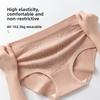 Plus Size Ladies Spring and Summer New Pure Cotton 10A Antibacterial Extension Crotch High Waist Briefs