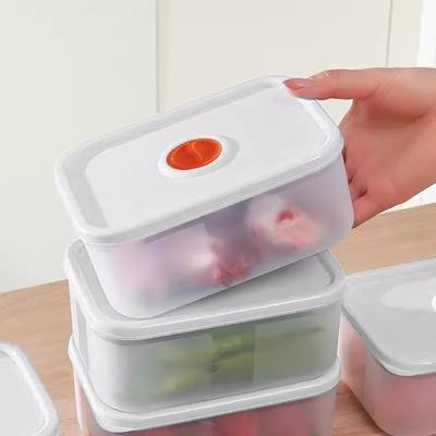 680ml Fresh-keeping Timing Fresh-keeping Box, Vegetable and Meat Portioning Box, Bento Box, Refrigerated Refrigerator Storage Box