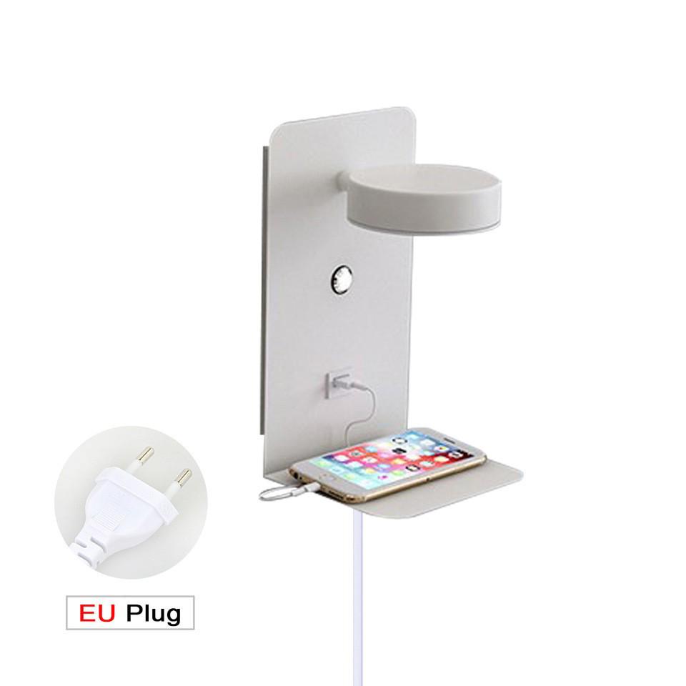 Lux Minimalist USB Touch LED Wall Lamp, Three-Color Dimmable, 12W, Bedroom Bedside Reading Light