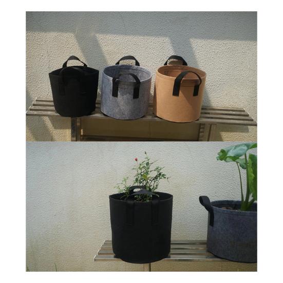 5 Gallonen Anzuchtsack Vliesstoff Atmungsaktiver Gartentopf für Sack mit Griffen Innen Außen