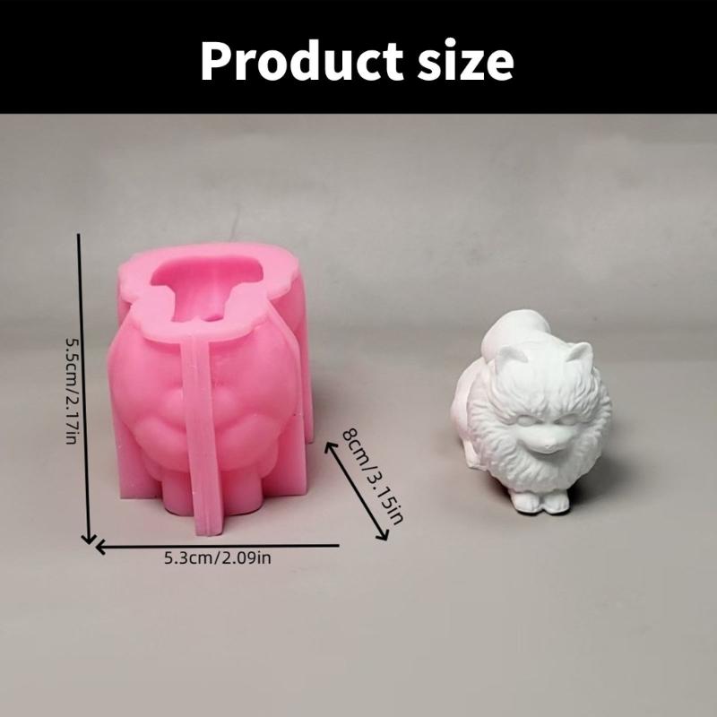 3D Dog Animal Figurine Silicone Molds Epoxy Resin Silicone Molds for Candle Soap Making Chocolate Fondant Silicone Molds