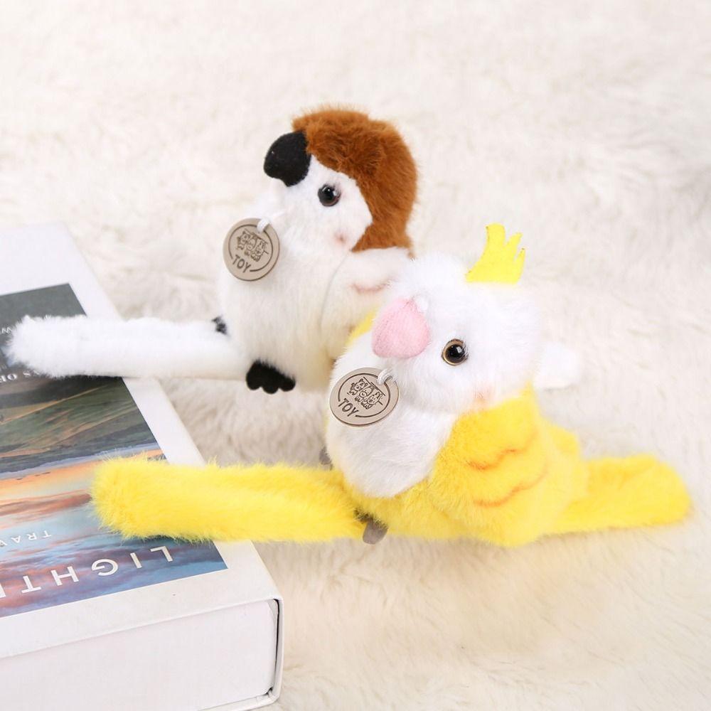 Simulation Birds Snap Wristband Bag Pendant Standing Shoulder Animals  Kids Toy