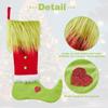 2025 Christmas Socks Long Haired Green Fur Grinch Elements Christmas Socks Candy Bag Christmas Pendant Gift Bag