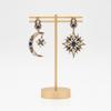 Embedded Sun Moon Earrings Versatile Stud Earring Aesthetics Ear Jewelry  Mom