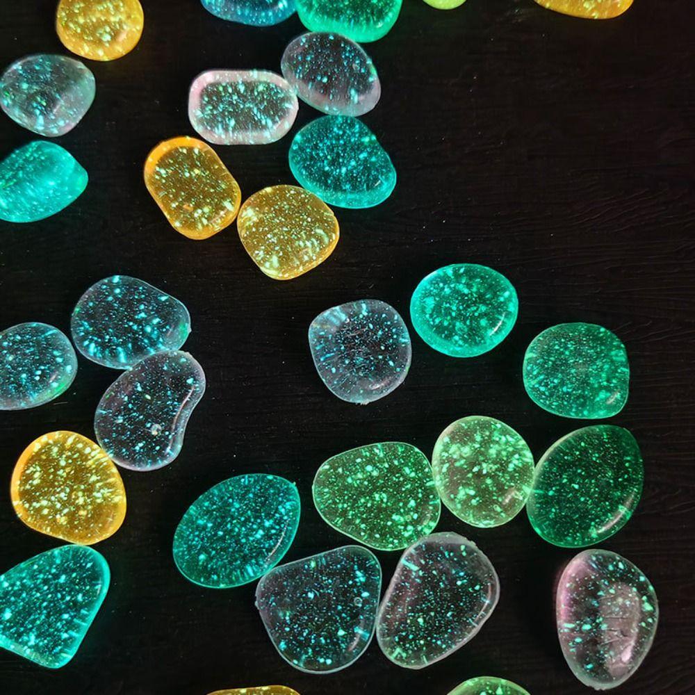 High Brightness Colorful Luminous Stone Glow in the Dark Fish Tank Decoration Stone  for Aquatic