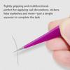 Stainless Steel Precision Eyelash Extension & Nail Art Tweezers, Beauty Tool for Lash Lifting & Rhinestones Applying
