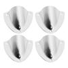 4PCS Marine Wire Cable Vent Cover Polished Easy Installation Stainless Steel Clam Shell Ventilator for Boat Yacht
