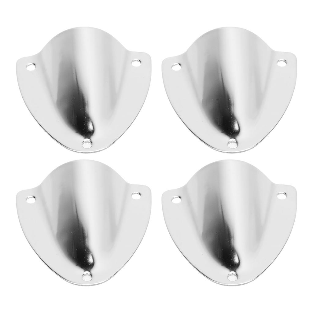 4PCS Marine Wire Cable Vent Cover Polished Easy Installation Stainless Steel Clam Shell Ventilator for Boat Yacht