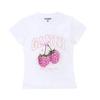 Ganni Dámské S Krátký Rukáv Tričko raSpberry A1050185 151