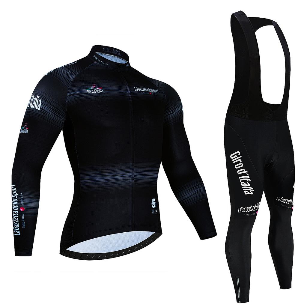 Tour De Giro D'ITALIA Winter Thermal Fleece Cycling Jersey Set Bicycle Clothing MTB Bike Wear Maillot Ropa Ciclismo Cycling Set