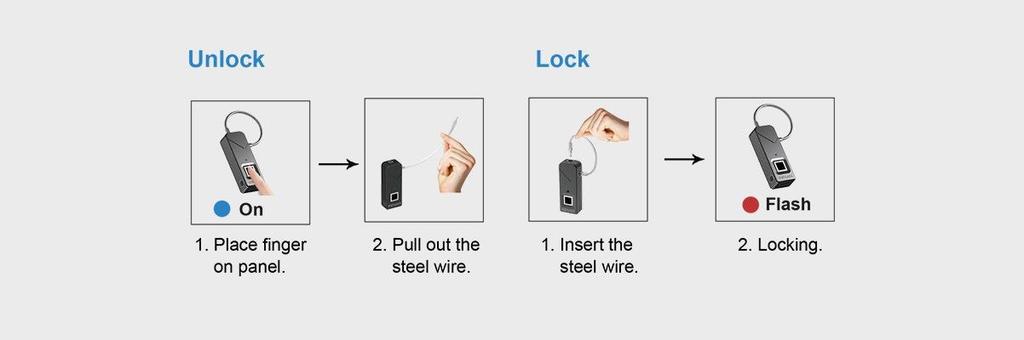 Smart Fingerprint Digital Padlock ZH-FL-S2