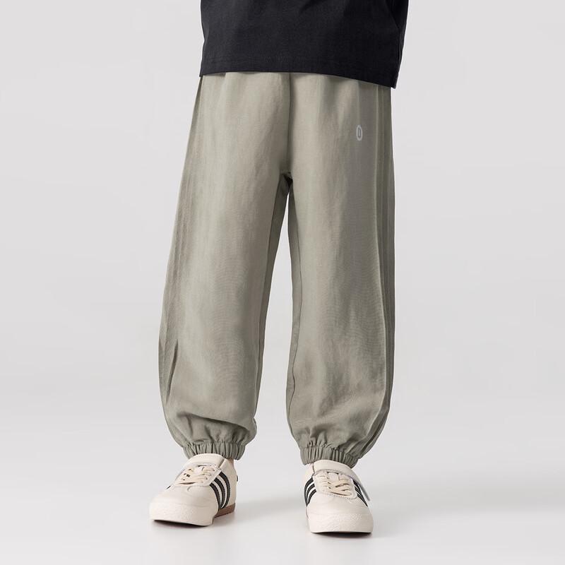 Duoduojia Boys' Breathable Lyocell Linen Casual Jogger Pants