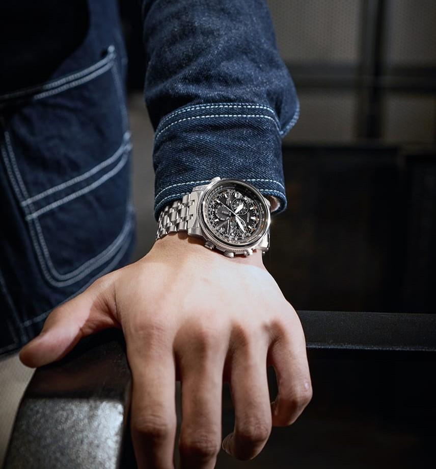 Citizen Promaster Sky Perpetual World Time 20ATM SS Zegarek Męski CB5861-59E