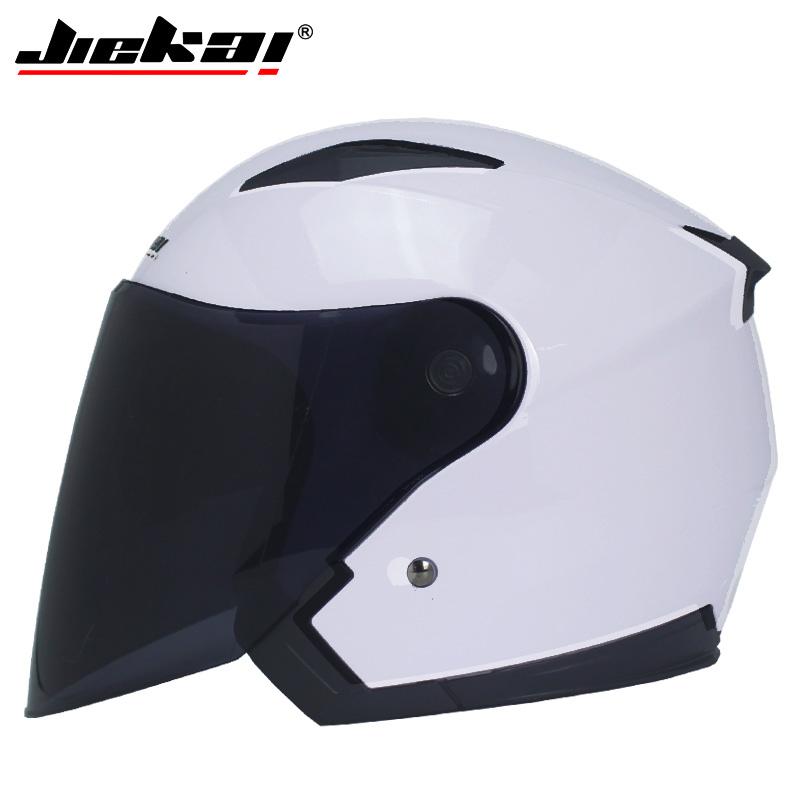 Genuine JIEKAI Helmet Motorcycle Motorbike Dual Lens Summer Winter Open Face Helmet Moto capacete para motocicleta casco516