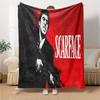 1pc scarface 1983 poster Blanket Soft Warm Throw for Home, Office, Travel All Season Cozy Bedding Gift, Office Cozy Acce