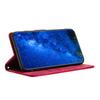 L002 For iPhone 13 Pro Max 6.7 Inch Leather Wallet Stand Phone Case Shockproof Lines Imprinted Cover