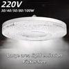 Bombilla LED de Techo E27 6500K Blanco Frío, Lámpara Super Brillante con Diseño de Cristal, Protección Ocular Sin Parpadeo 220V para Hogar Dormitorio Sala de Estar
