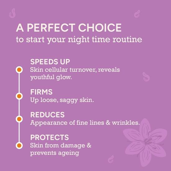 CITTA Regenerative Night Cream | Retinol Anti-Aging Cream with Kumkumadi & Ashwagandha for All Skin Types| For Men & Women | 50 Gm