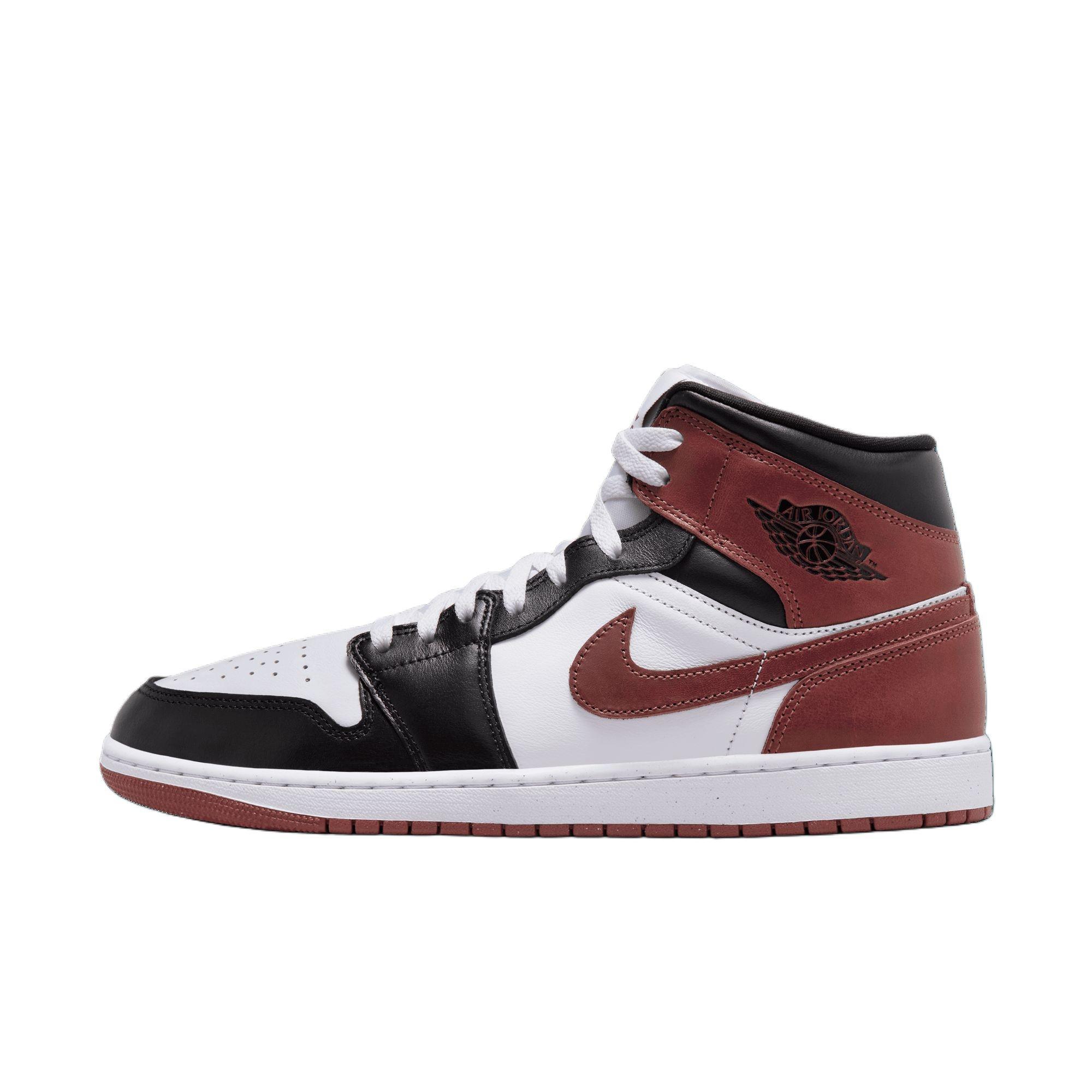 Air Jordan 1 Mid White Red Black Men s HF3216-102 EU 47