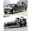 1/32 zliatinový Hummer H2 predĺžená limuzína kovový odliatok model auta zvuk a svetlo naťahovacie detské hračkárske vozidlá darček