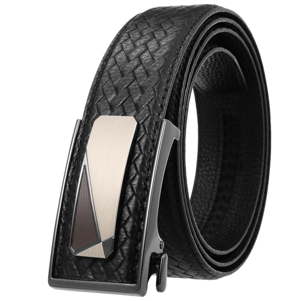 Lot de 3 ceintures Business World en cuir de vachette avec boucle intérieure pour homme (LY36-33033-5)