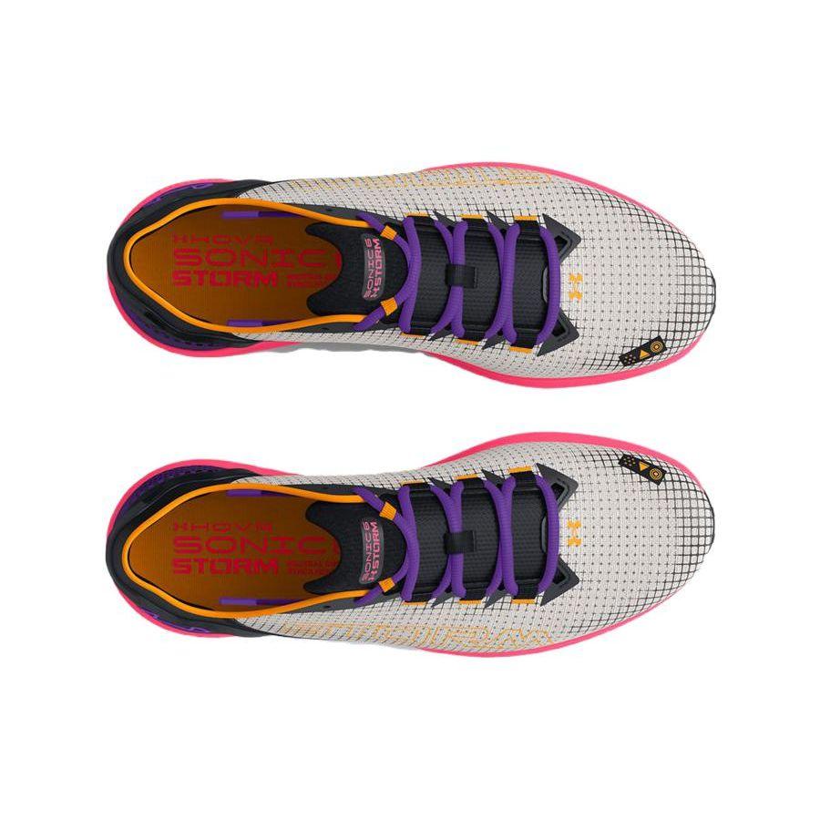 Under Armour HOVR Sonic 6 Storm - White Clay Metro Purple Women Sneakers Cream Pink-Shock 3026553-300